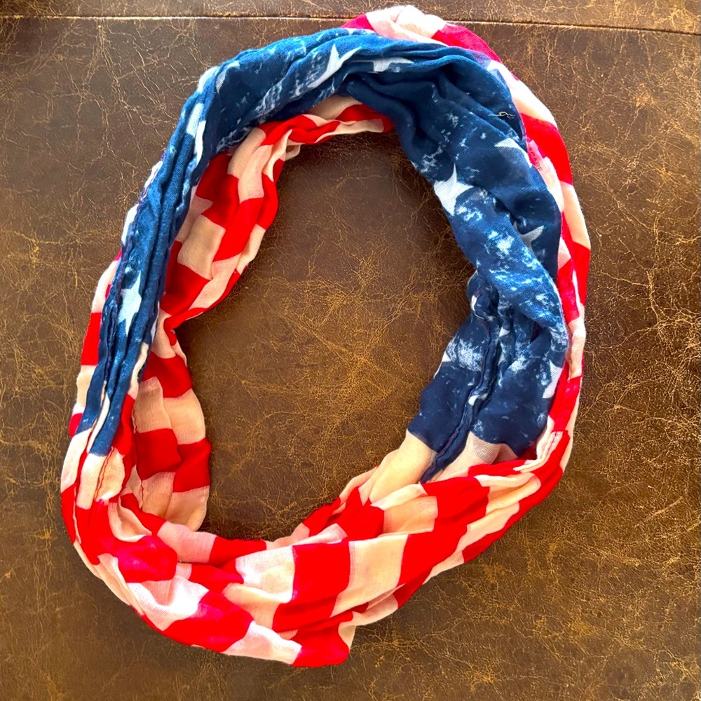 American flag infinity scarf